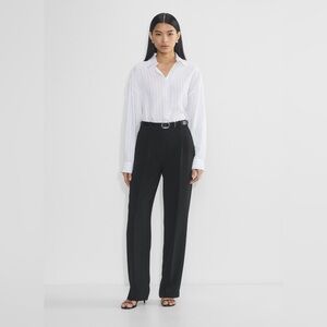 Aritzia Effortless Pants Black High-Waisted Trousers